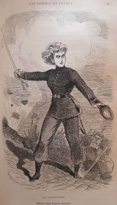 femme au combat, volontaire de la guerre de 1870
