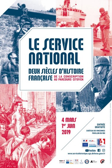 Affiche de l'exposition : Le Service national, deux siècles d'histoire française
