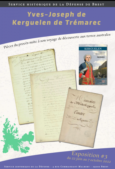 Affiche expo « Yves-Joseph de Kerguelen (1734-1797) »