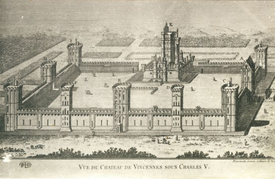 « Vue du château de Vincennes sous Charles V », SHD, GR 2 K 19, ©Service historique de la Défense. 