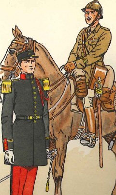 Dessins d'officiers. XIXe siècle